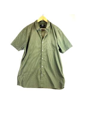 Le 31 Simons Men's Short Sleeve Green Semi-Fit Shirt Size XL